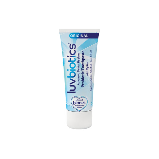 Luv Biotics Original Toothpaste with Oral Probiotics, Xylitol & Aloe Vera – 75ml