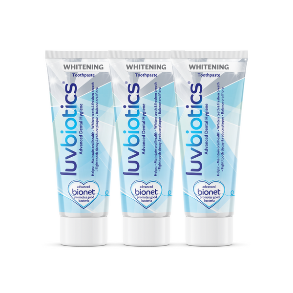 Luvbiotics Whitening Toothpaste with Probiotics - Pack of 3