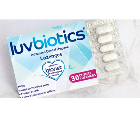 Luvbiotics Cherry Lozenges with Probiotics – 30 Lozenges