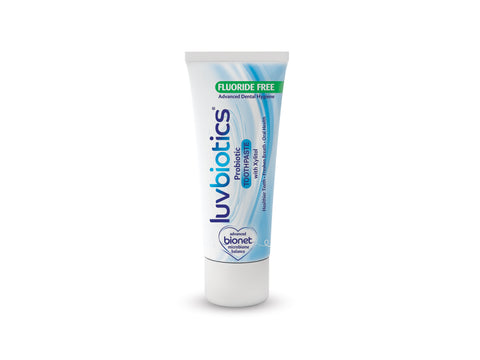 Luv Biotics Fluoride Free Toothpaste with Oral Probiotics, Xylitol & Aloe Vera - 75ml