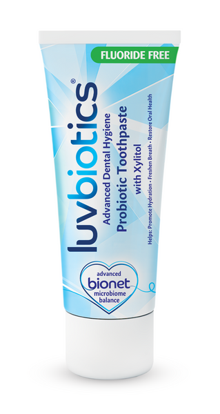 Luv Biotics Fluoride Free Toothpaste with Oral Probiotics, Xylitol & Aloe Vera - 75ml