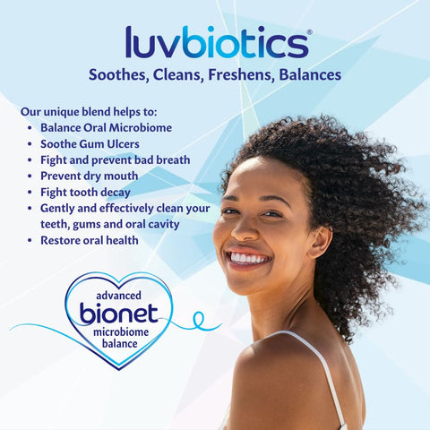 Luv Biotics Fluoride Free Whitening Toothpaste with Oral Probiotics, Xylitol & Aloe Vera - 75ml