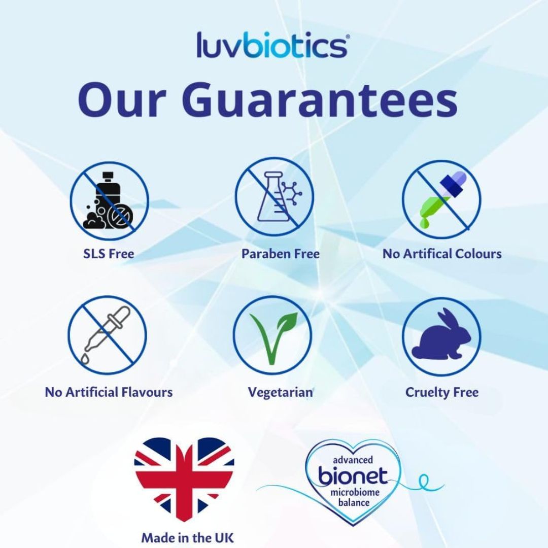 Luvbiotics Advanced Dental Hygiene With Gentle Fluoride Free Whitening Kit
