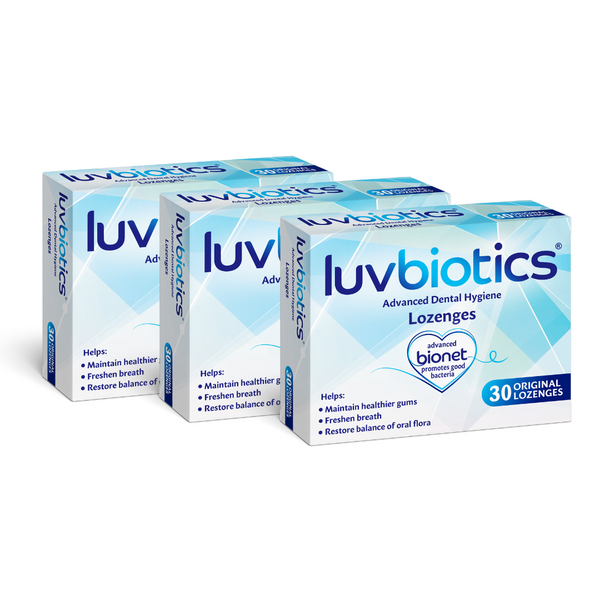 Luvbiotics Original Lozenges with Probiotics - Pack of 3