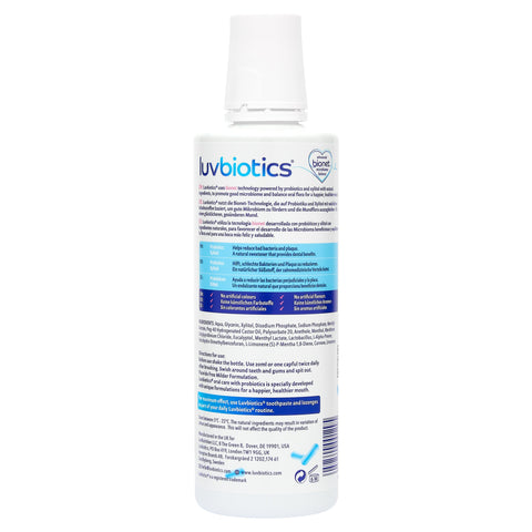 Luvbiotics Alcohol & Fluoride Free Probiotics Mouthwash with Xylitol, 500 ml Pack of 3