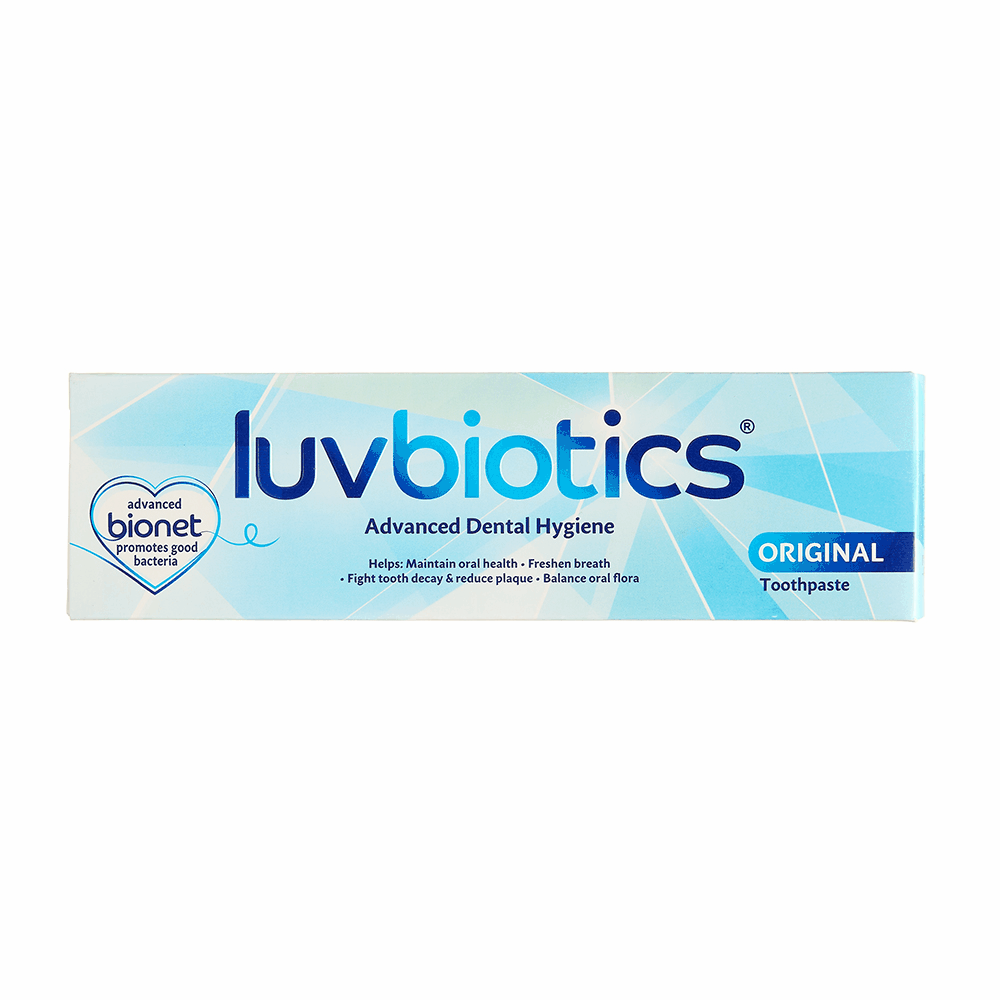 Luv Biotics Original Toothpaste with Oral Probiotics, Xylitol & Aloe Vera – 75ml