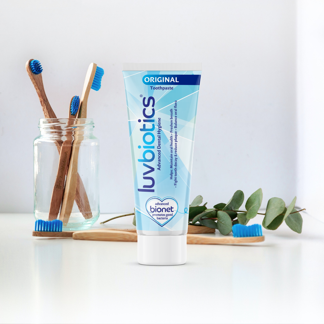 Luv Biotics Original Toothpaste with Oral Probiotics, Xylitol & Aloe V